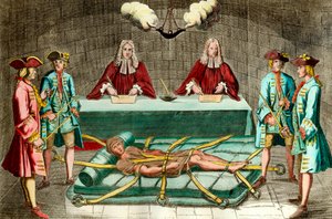 Interrogatorio di Robert Francois Damiens da Unknown artist