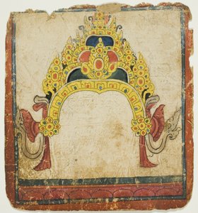 Corona rituale ingioiellata, da un set di carte iniziatiche (Tsakali) da Unknown artist