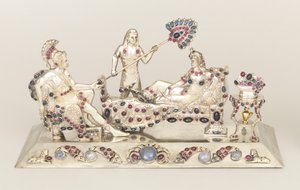 Scultura gioiello di Antonio, Cleopatra e attendente da Unknown artist