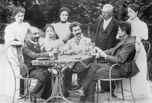 Johann Strauss tra i compagni a Ischl da Unknown artist