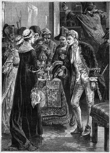 John Paul Jones visita Lady Selkirk dopo che i suoi uomini hanno preso i suoi beni - Marina americana: John Paul Jones (1747-1792) eroe della Guerra d