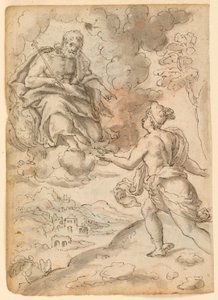 Giove invia Mercurio a Priamo da Unknown artist