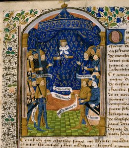 Re di Francia Carlo VII e la sua corte