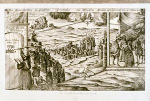 Stampa allegorica del sogno di Federico il Saggio, principe di Sassonia (incisione) da Unknown artist