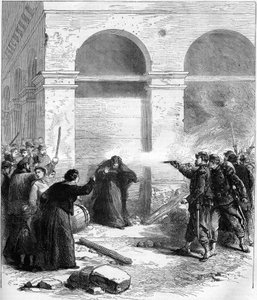 La Comune di Parigi nel 1871. Sorpresa del petrolio in rue de Rivoli da Unknown artist
