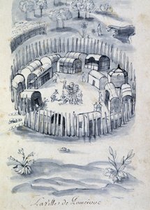 La città di Pomeivue (campo coloniale in Canada) - in "Dialogue ou interview d