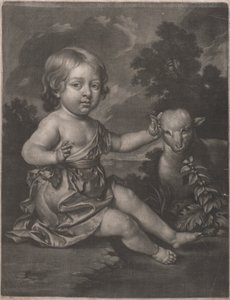 Signora (bambino con agnello) da Unknown artist