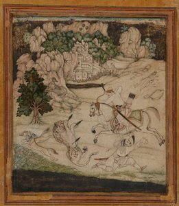 Paesaggio - scena di caccia da Unknown artist