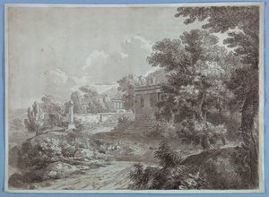 Veduta del paesaggio da Unknown artist