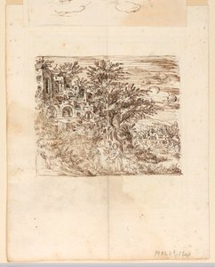 Paesaggio; verso: Design Grottesco
