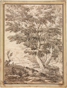Paesaggio con Gruppo di Alberi da Unknown artist