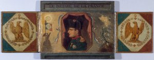 "Il Desiderato di Francia". Ritratto di Luigi XVIII e ritratto nascosto di Napoleone, circa 1815 da Unknown artist