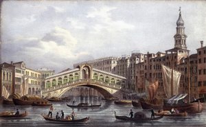 Il ponte di Rialto da Unknown artist