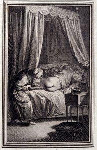 Le remede - in "Tales et nouvelles en vers" di Jean La Fontaine. 1762 da Unknown artist