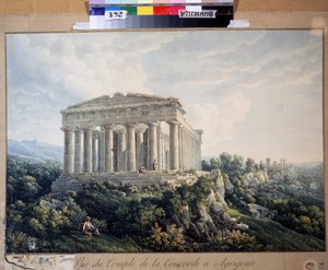 Il tempio della Concordia ad Agrigento da Unknown artist