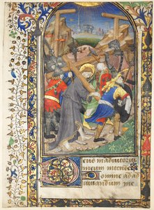 Foglio Asportato dalle Ore di Tarleton: Cristo che Porta la Croce (Terza, Ufficio della Vergine) da Unknown artist