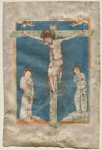 Foglio da un Messale: La Crocifissione (recto)