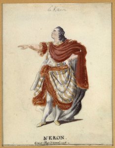 Lekain (Henri Louis Cain (Henri-Louis Le Kain) (1729-1778) come Nerone nel "Britannicus" di Racine da Unknown artist