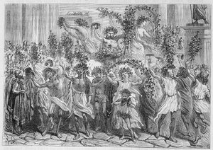 Le feste di Bacco ad Atene (Antica Grecia) - in “Les merveilles de l