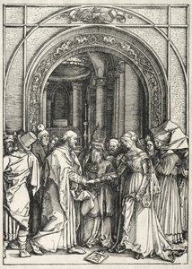 Vita della Vergine: Matrimonio della Vergine e San Giuseppe da Unknown artist