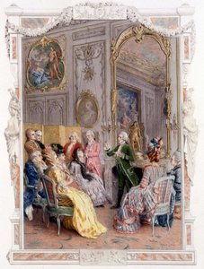 Fiera letteraria nel XVIII secolo - in "Una donna di qualità nel secolo passato" da Unknown artist