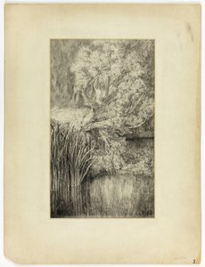 Piccolo stagno nel bosco da Unknown artist