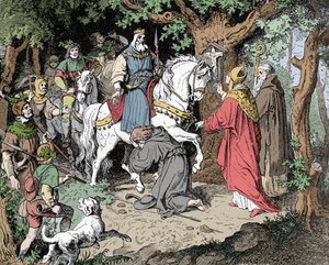 Liudolf implora il perdono di suo padre Ottone I del Sacro Romano Impero da Unknown artist