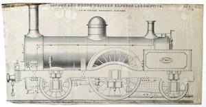 Locomotiva Express di Londra e del Nord Ovest, piastra 112 da Unknown artist