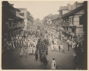 Processione di arrivo di Lord Tawhurst attraverso Lord Harris Road da Unknown artist