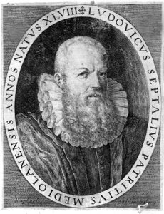 Ludovico Settala (1552 - 1633), medico italiano a Pavia da Unknown artist