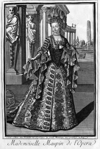 Mademoiselle Maupin (1670-1707), cantante francese da Unknown artist