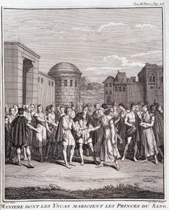 Maine dove gli Incas sposano i principi del sangue - in "Voyage historique de l