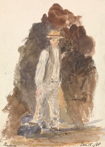 Uomo in piedi (Madeira 15 gennaio 1868) da Unknown artist