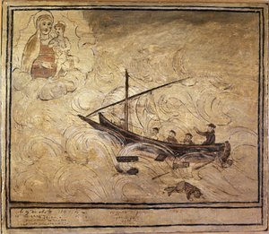 Uomo al mare. Voto del XVI secolo dalla Chiesa della Madonna dell