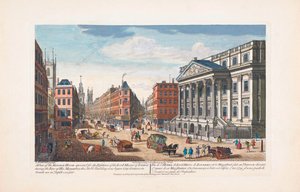 Mansion House, Londra nel XVIII secolo da Unknown artist