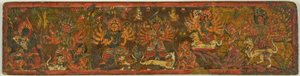 Copertina del manoscritto della Glorificazione della Grande Dea (Devimahatmya) da Unknown artist