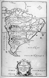 Mappa dei fiumi del Sud America - in 