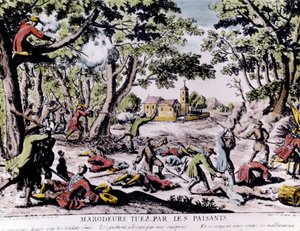 Marauders fucilati dai contadini da Unknown artist