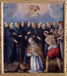Martirio di San Berontario, circondato dai suoi monaci da Unknown artist