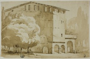 Granaio Medievale nella Campagna Romana da Unknown artist