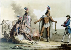 Incontro di un occidentale con gli indiani della Patagonia