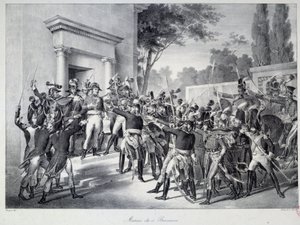 Riunione di generali e ufficiali con Napoleone Bonaparte la mattina del 18 brumaio da Unknown artist
