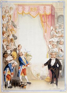 Menu vuoto - cromolitografia, fine XIX secolo da Unknown artist