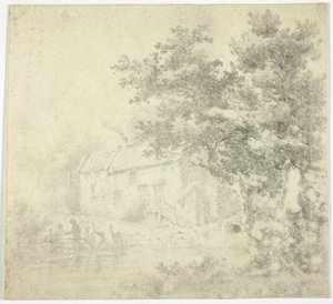 Mulino (recto); Albero (verso) da Unknown artist