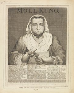 Moll King (ritratto inciso della notoria padrona del King
