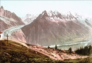 Monte Bianco circa 1890 da Unknown artist