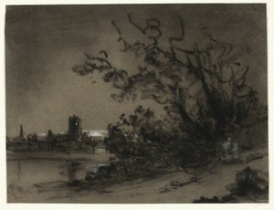 Scena al chiaro di luna da Unknown artist
