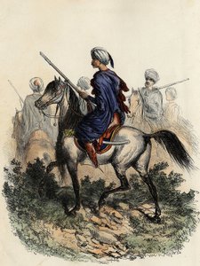 Gendarmi moreschi (o guardie campestri) incaricati della polizia rurale di Algeri, addestrati nel 1831. In 