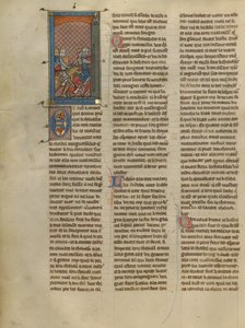 Mordret e Cavaliere in contrasto con Inseguendo due cavalieri