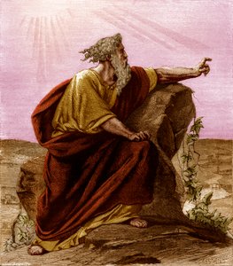 Mosè che osserva la Terra Promessa dal Pisgah, Monte Nebo da Unknown artist